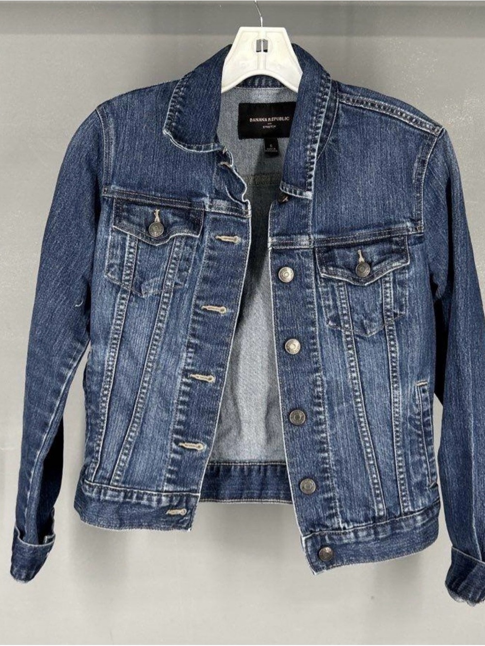 Banana Republic Indigo Blue Denim Jacket Sz S